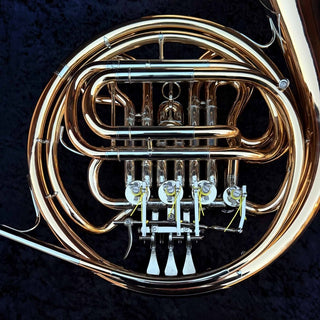Verus VG - F/Bb Double French Horn - Gold Brass - Fixed Bell - Lacquered Finish - Houghton Horns