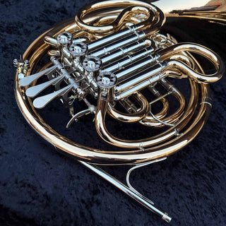 Verus VG - F/Bb Double French Horn - Gold Brass - Fixed Bell - Lacquered Finish - Houghton Horns