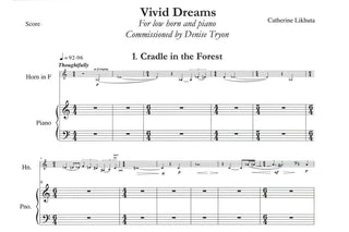 Vivid Dreams for Low Horn and Piano by Catherine Likhuta