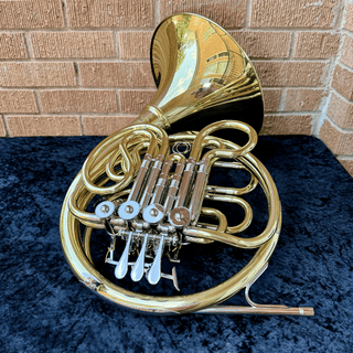 Yamaha YHR - 671D - F/Bb Double French Horn - Yellow Brass - Detachable Bell - Lacquered Finish - Houghton Horns