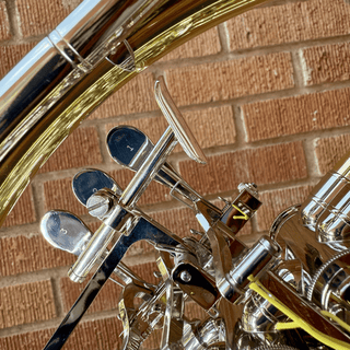 Yamaha YHR - 671DU - F/Bb Double French Horn - Yellow Brass - Detachable Bell - Unlacquered Finish - Houghton Horns