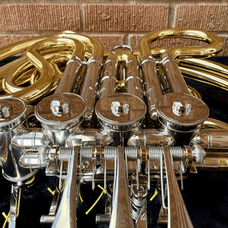 Yamaha YHR - 671DU - F/Bb Double French Horn - Yellow Brass - Detachable Bell - Unlacquered Finish - Houghton Horns