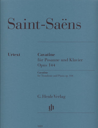 Cavatine, Op. 144 for Trombone and Piano by Camille Saint-Saens, Urtext Edition - HN1119 - Houghton Horns