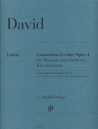 Concertino in Eb Major, Op. 4 for Trombone and Piano by Ferdinand David, Urtext Edition - Houghton Horns