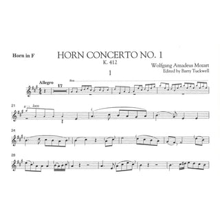 Concertos for Horn by Mozart, ed. Tuckwell - Houghton Horns