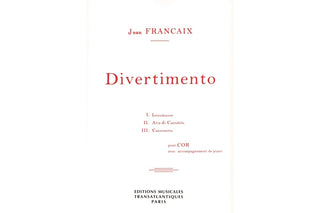 Divertimento for Horn and Piano by Jean Francaix - Houghton Horns