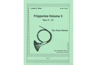 Fripperies, Volume 3 (Nos. 9-12) for Four Horns by Lowell E. Shaw - Houghton Horns