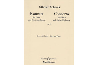 Horn Concerto, Op. 65, for Horn and Piano, by Othmar Schoeck - Houghton Horns