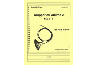 Quipperies, Vol. 2 for Five Horns by Lowell E. Shaw - Houghton Horns