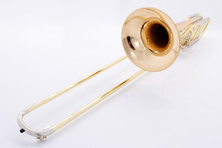 S.E. Shires Q36GR Q Series Bass Trombone, Gold Brass Bell, Rotary Valve - Houghton Horns
