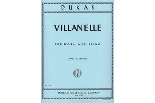 Villanelle for Solo Horn by Paul Dukas, ed. Chambers - Houghton Horns